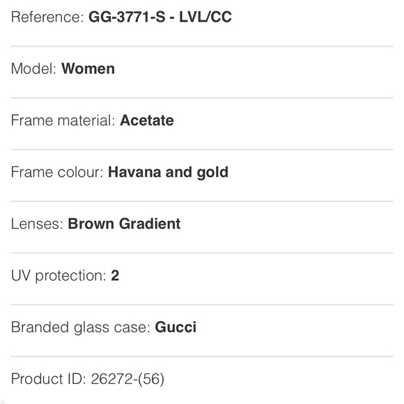 Gucci Black/Gold Women\'s Cateye Sunglasses